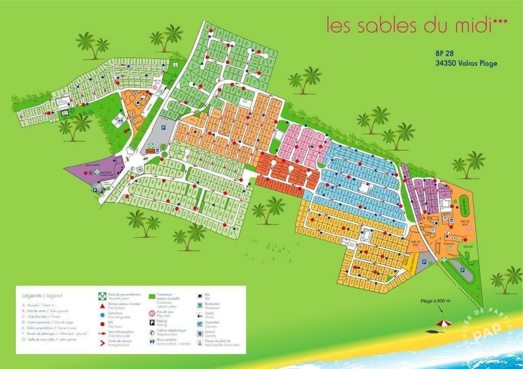 Hotel Les Sable Du Midi 3 Valras-Plage Esterno foto